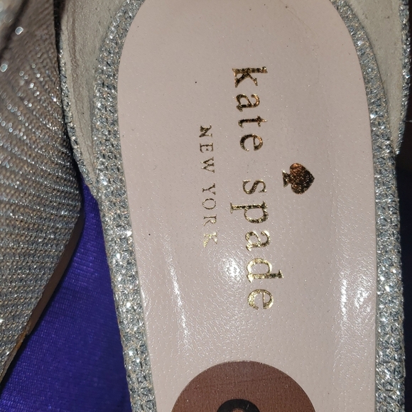 KATE SPADE ANKLE STRAP SPARKLE WEDGES - Picture 8 of 8